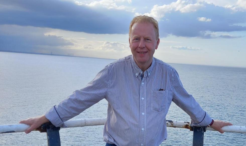 Tim Clarke, at Saltburn-by-the-Sea